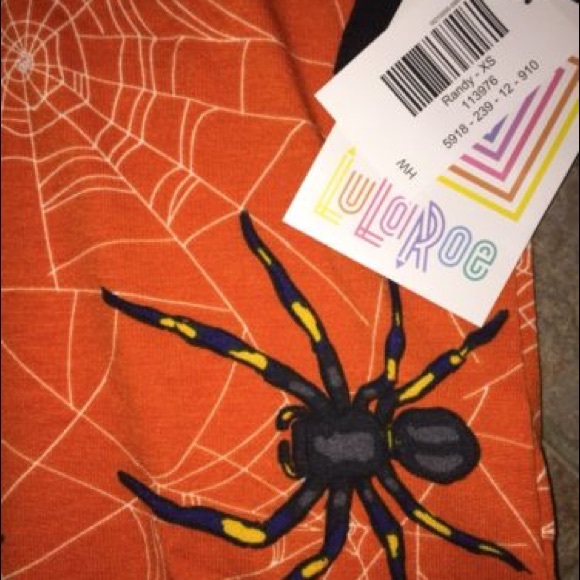 Lularoe Xs Randy Halloween set of two new spiders - Picture 4 of 5